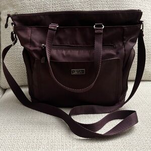 E.T.A. Dark Purple Travel Bag, 10.5x12x3